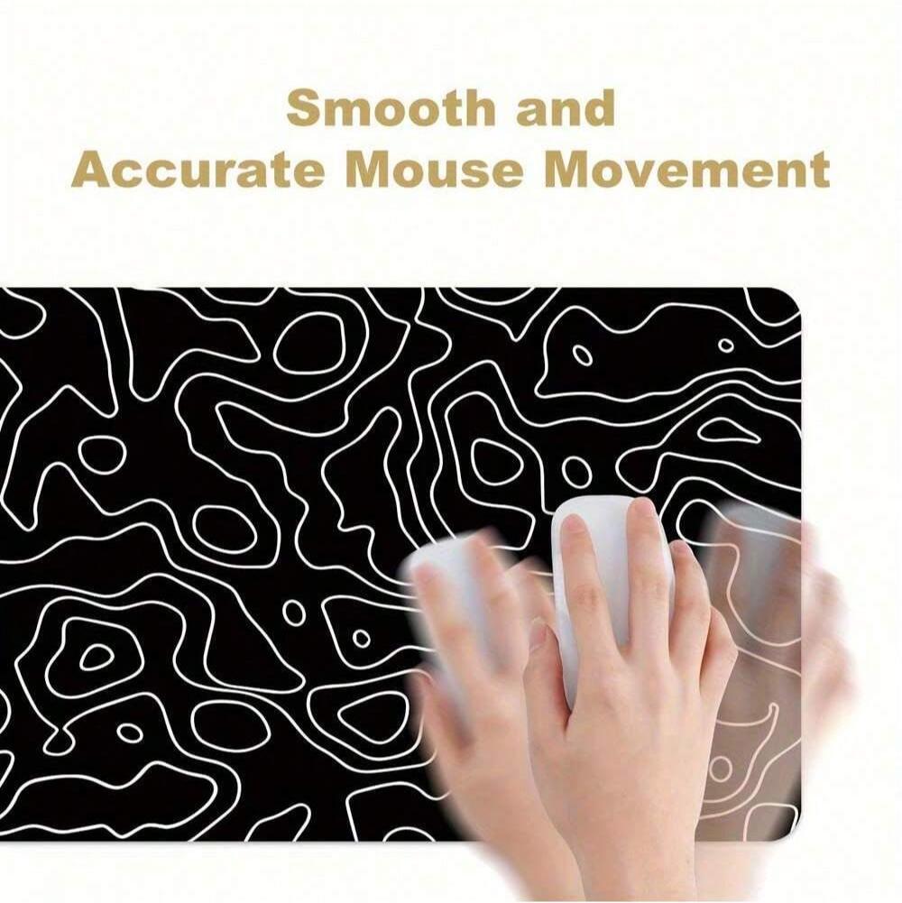 Large Non-Slip Line Pattern Gaming Mouse Mat